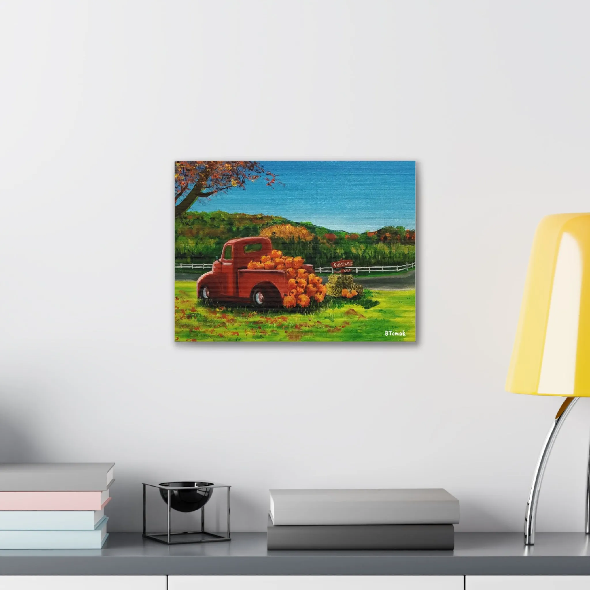 Pumpkins for Sale Canvas Stretched