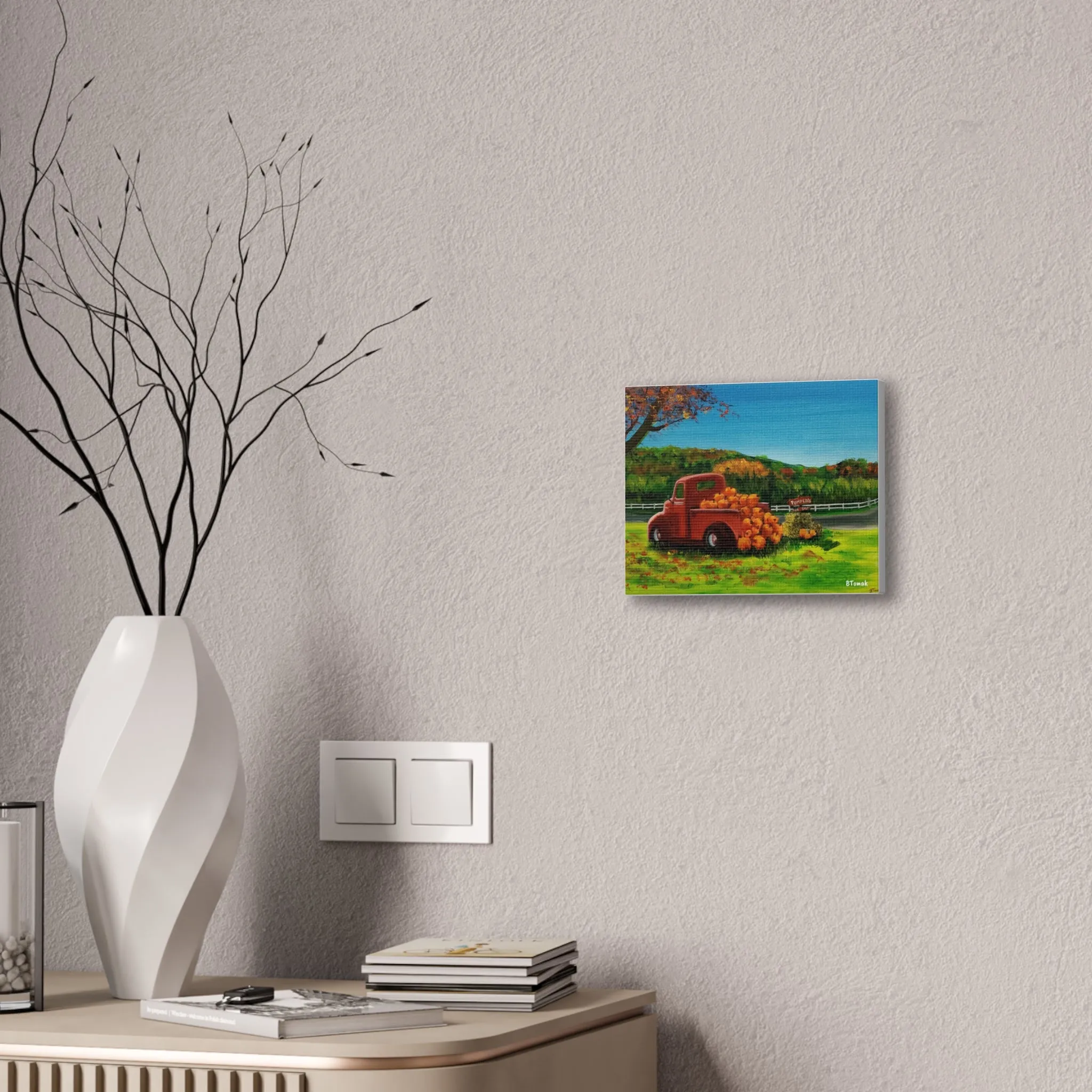 Pumpkins for Sale Canvas Stretched