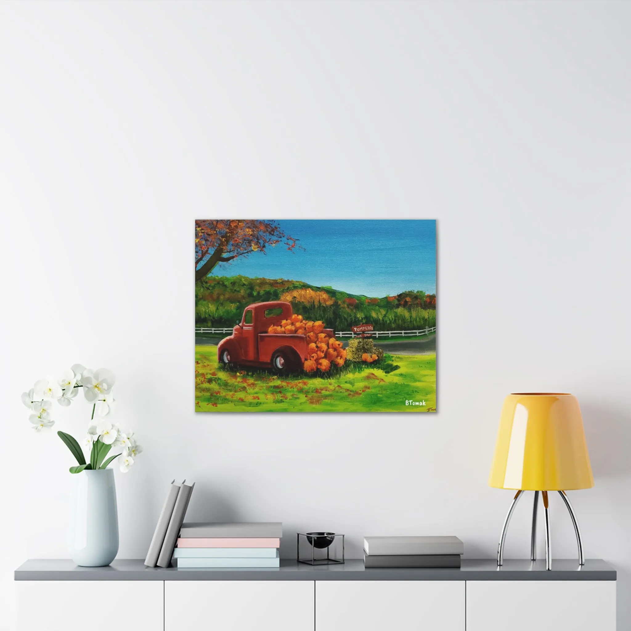 Pumpkins for Sale Canvas Stretched