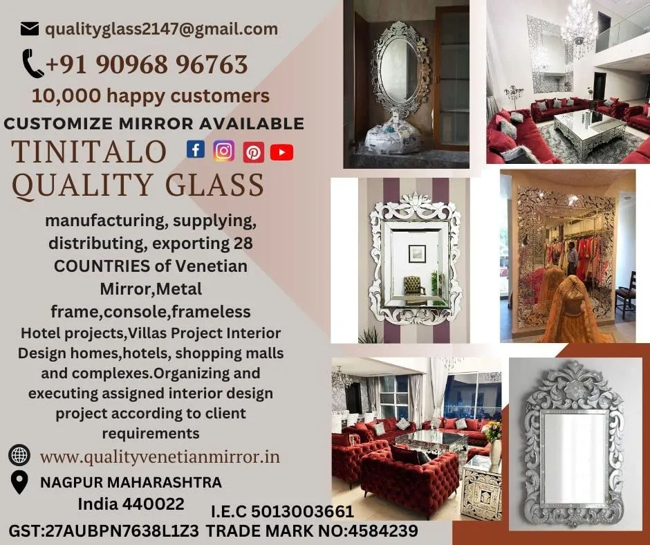Quality Glass Modern Elegance Round Wall-Mounted Mirror Metal Framed Wall Mirror Bathroom Mirror Living Room Mirror Home Decor Mirror 18 x 18 Inches Golden MF 75