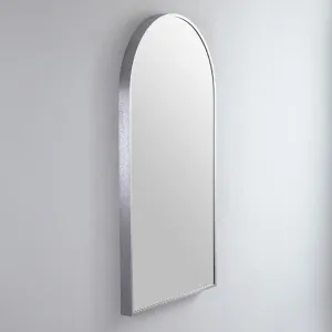 Remer Modern Arch 500mm Mirror Brushed Nickel Frame