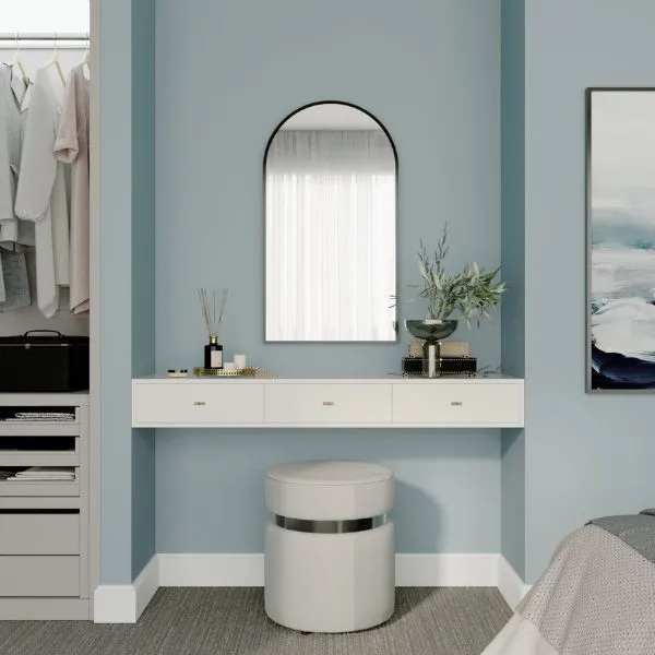 Remer Modern Arch 500mm Mirror Brushed Nickel Frame