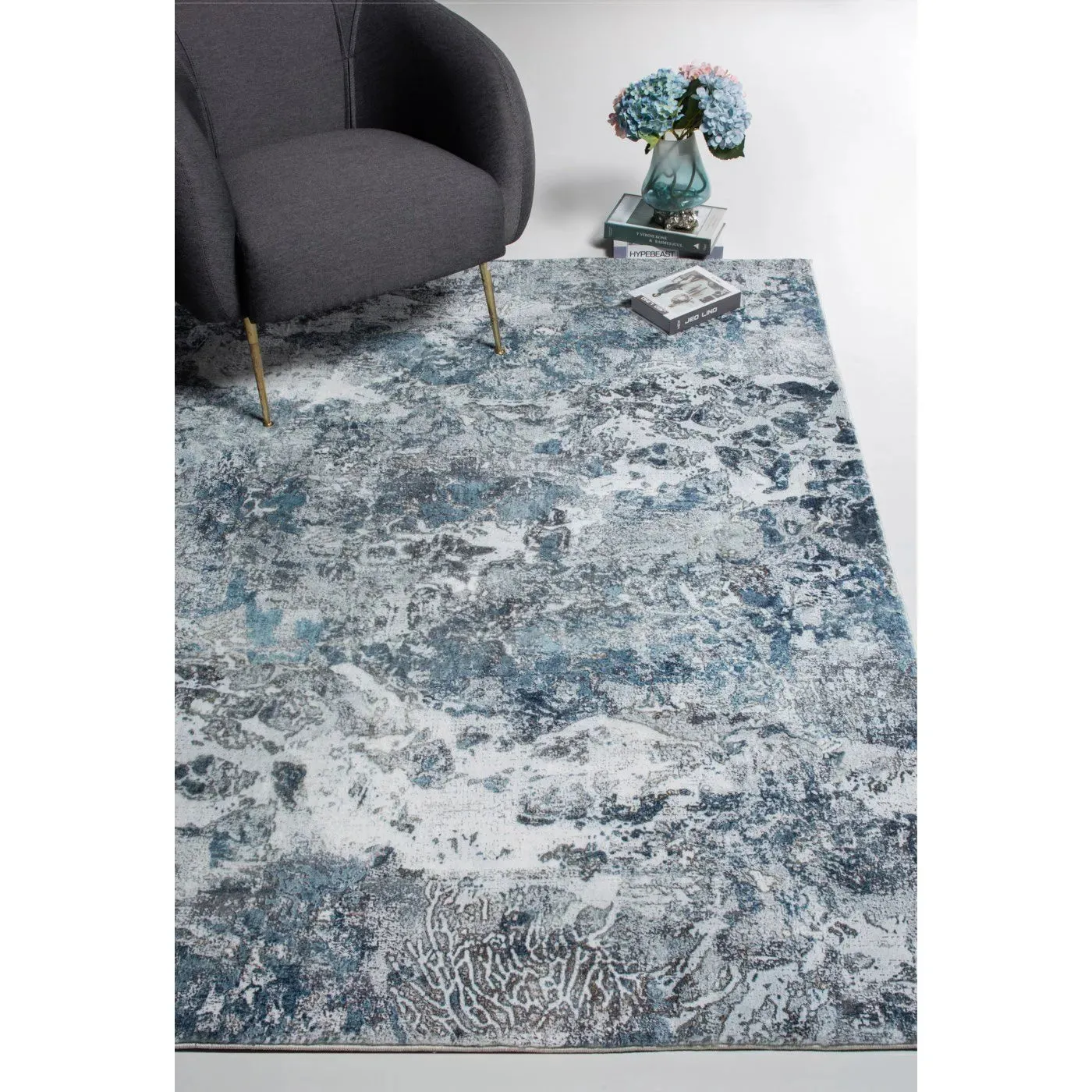 Roxy 2804 Grey/Blue Galaxy Rug