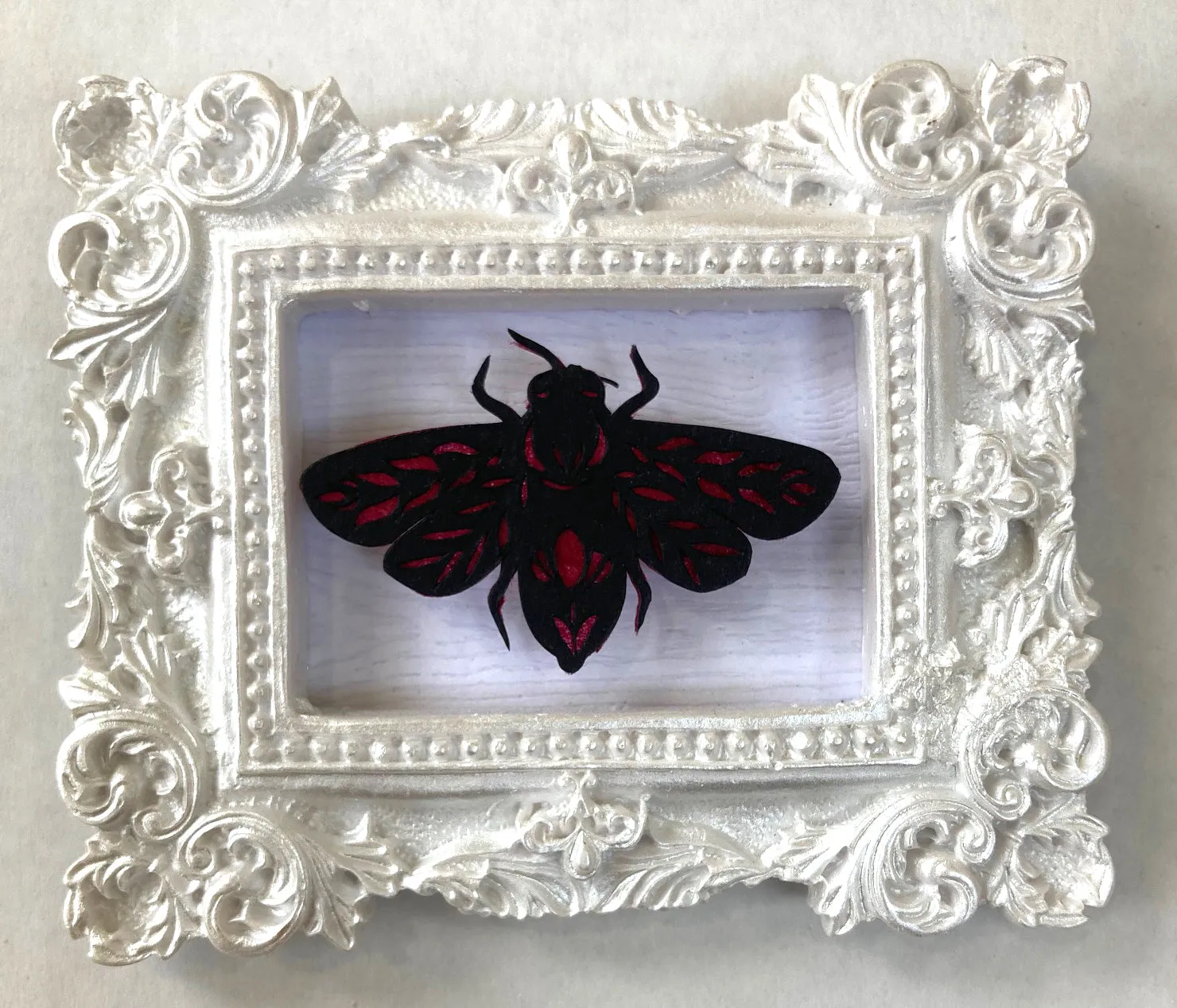 Squirrel Tacos Mounted and Framed Mini Paper Cuts