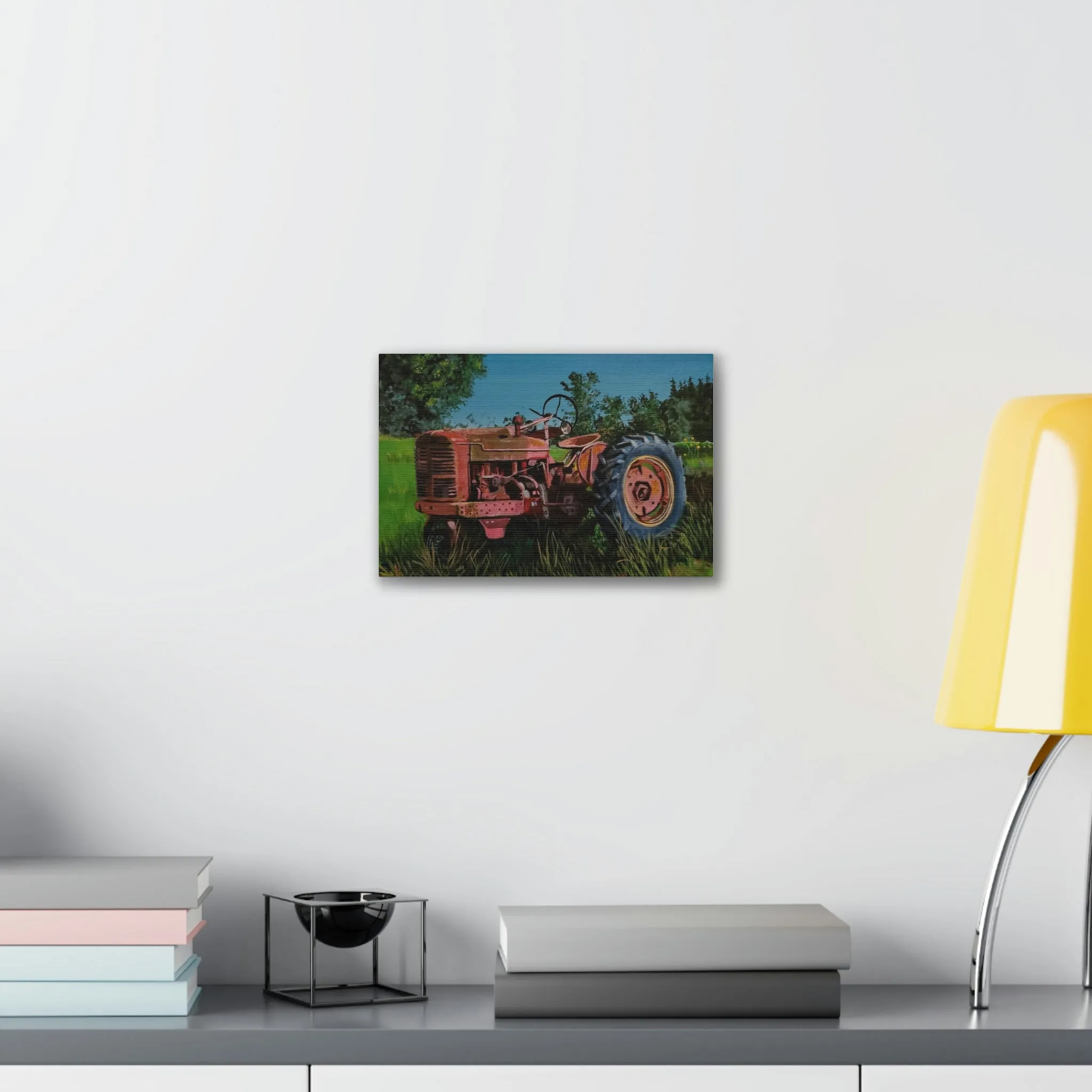 Tractor Canvas Stretched