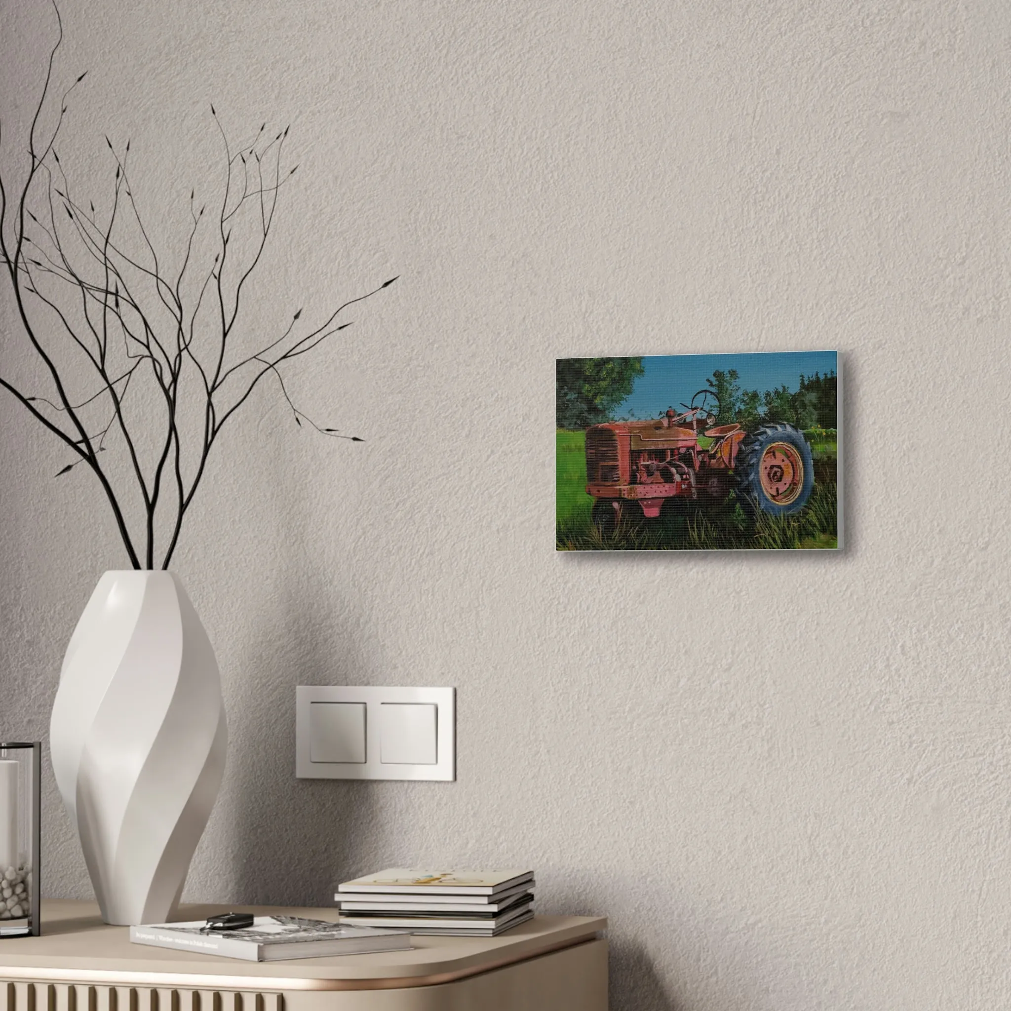Tractor Canvas Stretched