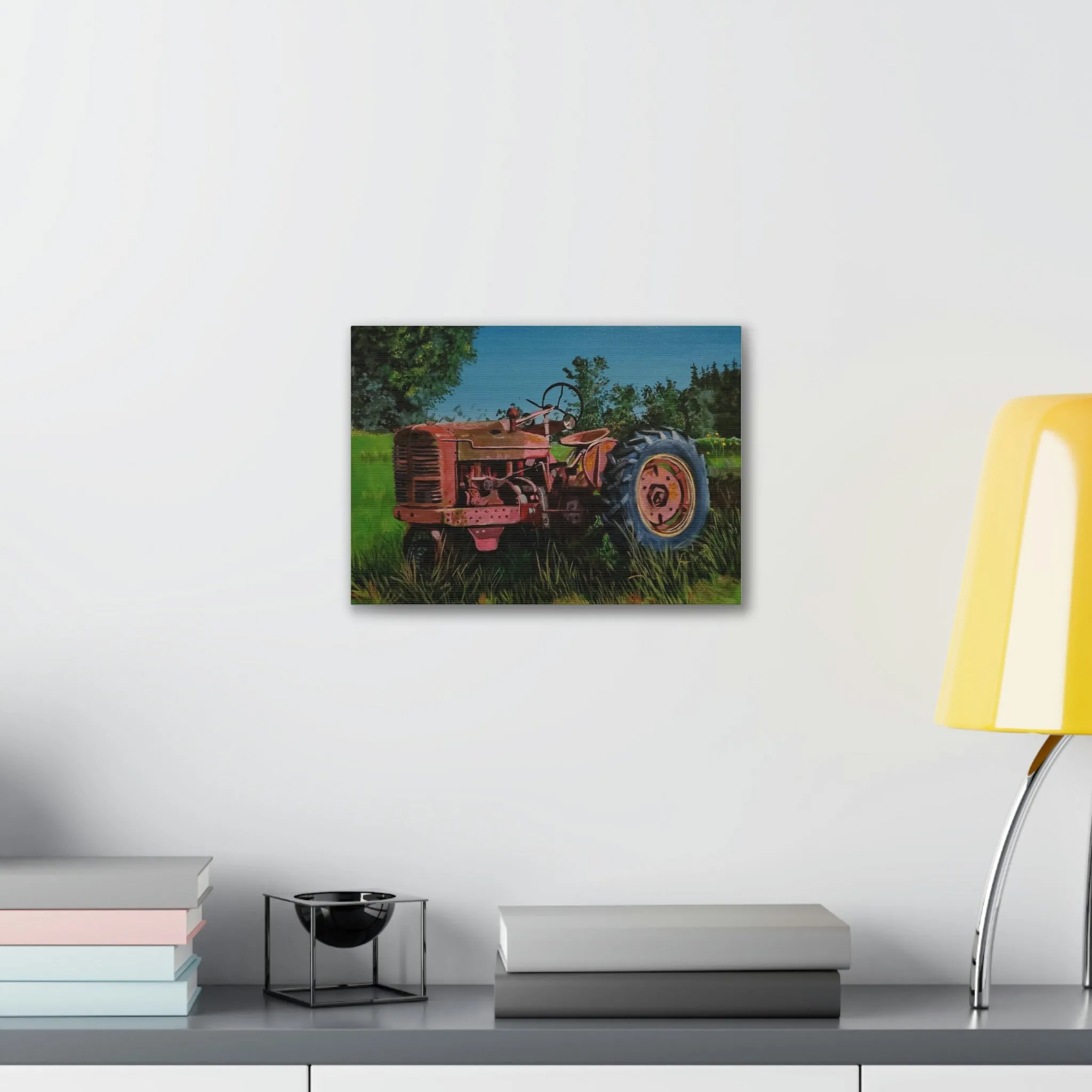 Tractor Canvas Stretched
