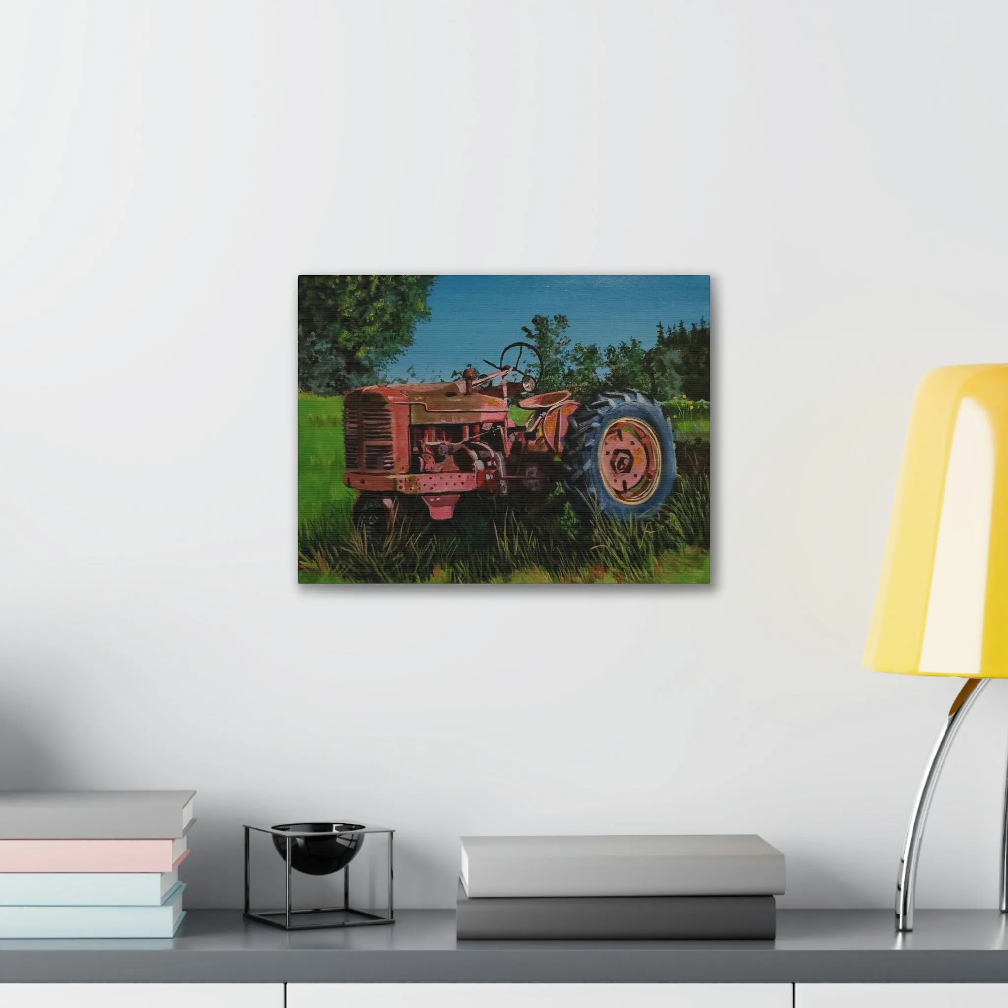 Tractor Canvas Stretched