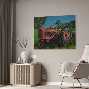 Tractor Canvas Stretched