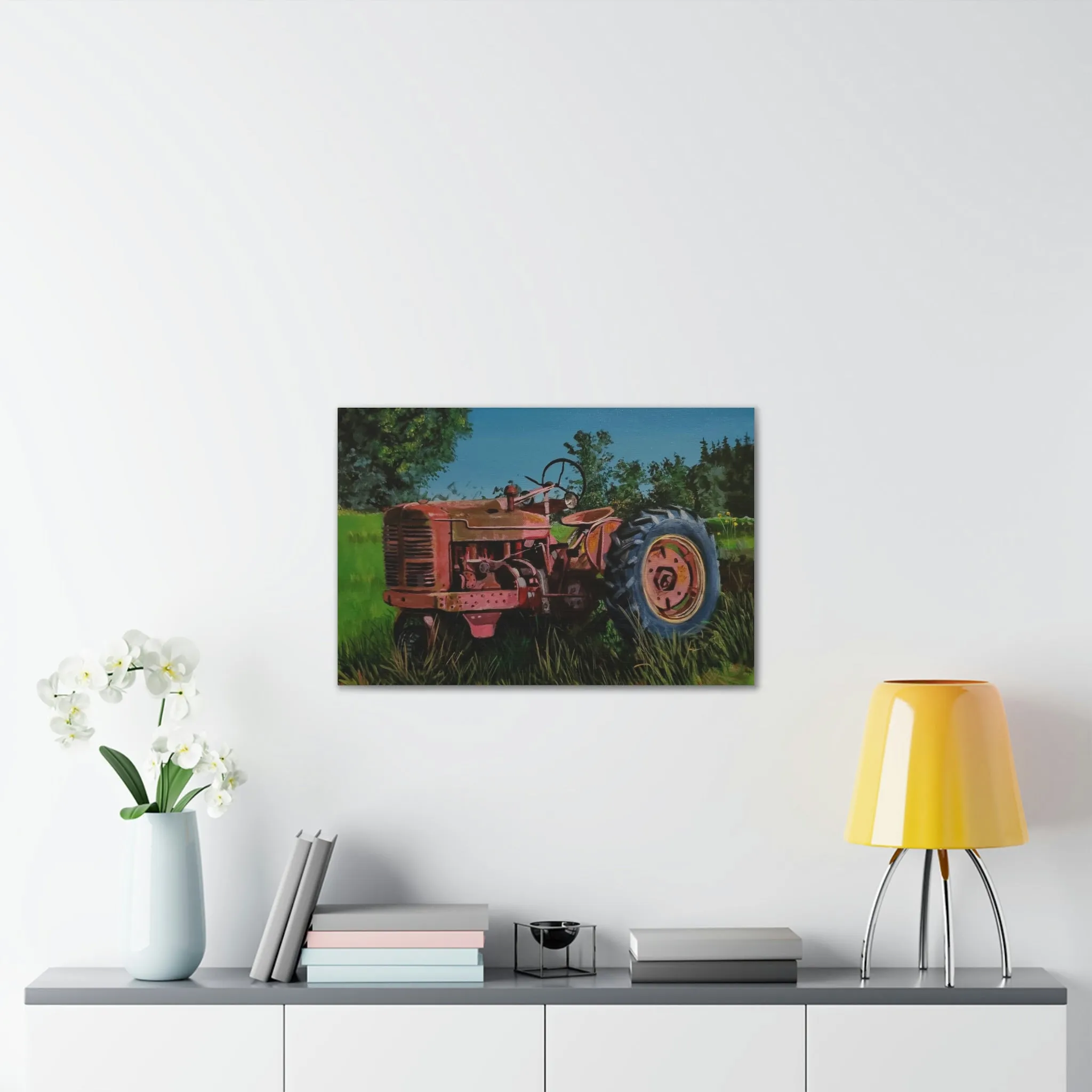Tractor Canvas Stretched