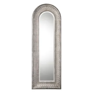 Uttermost's Argenton Aged Gray Arch Mirror Designed by Grace Feyock