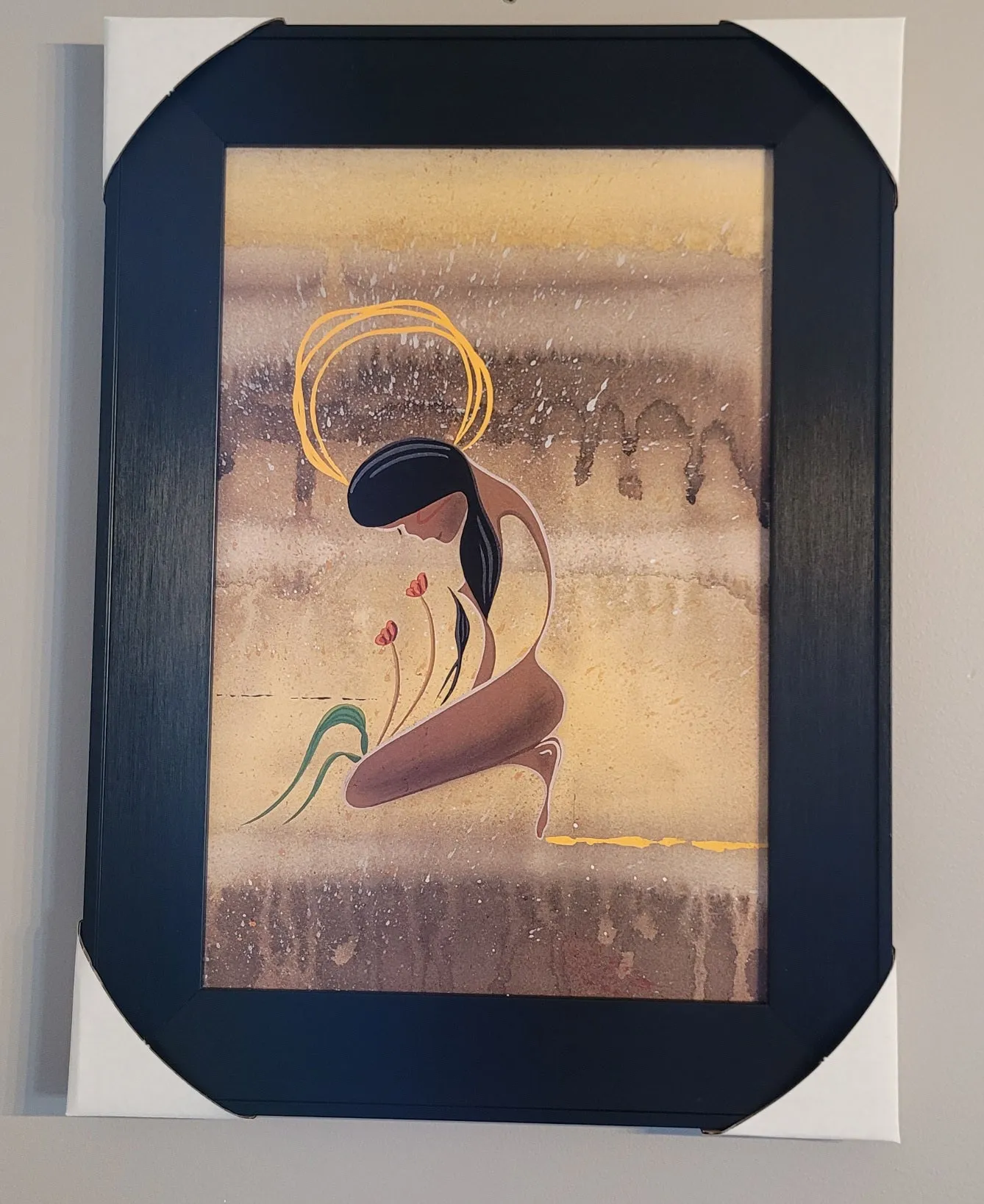 Wall Art -  Homage to a Flower by Indigenous Artist Rick Beaver
