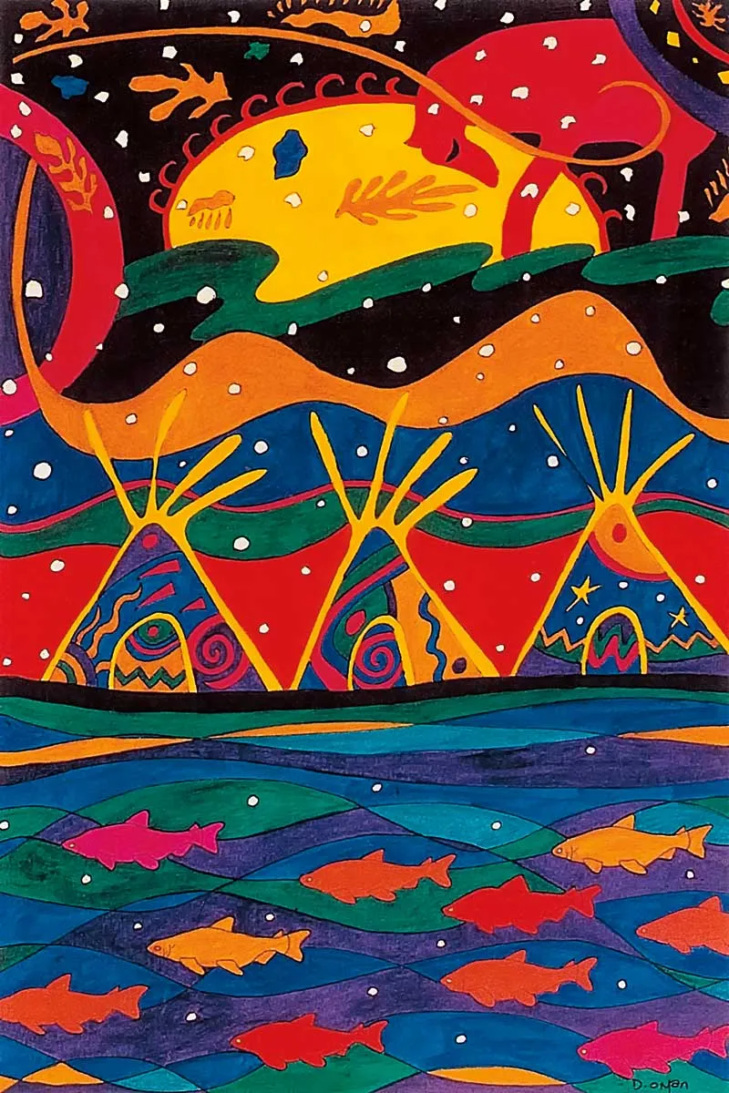 Wall Art - This Land by Indigenous Artist, Dawn Oman