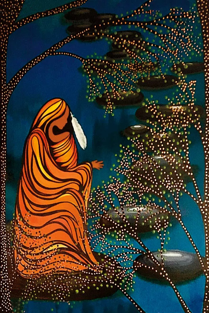 Wall Art -  Water Prayers by Indigenous Artist Betty Albert