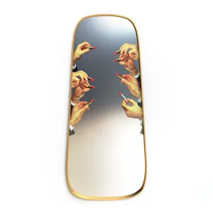 Wall Mirror Gold Frame Lipsticks